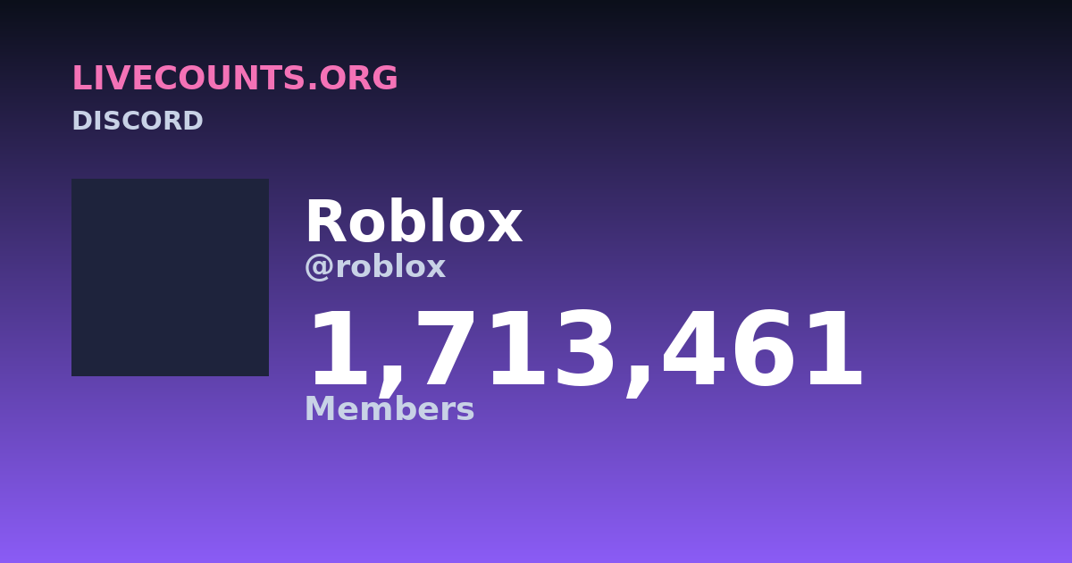 Member Count Advert Roblox Discord Member Count